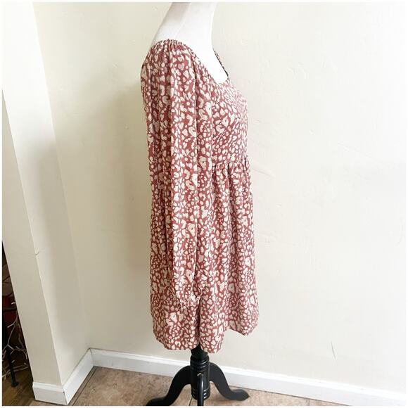 Very J Tell It Like It Is Mini Dress Square Neck Color Rose Size Medium Boutique - Picture 3 of 13